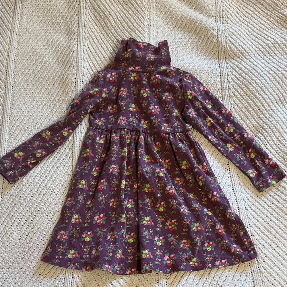 Mini Boden Purple Floral Kids Dress